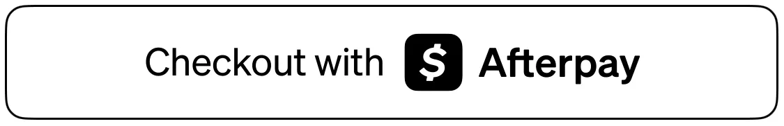 Checkout with Afterpay button, lightMono palette