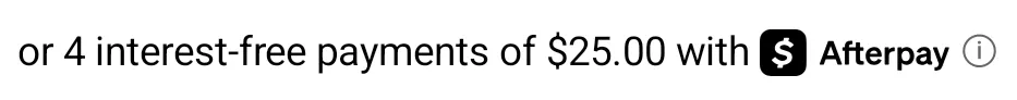 Price breakdown on white with a black lockup