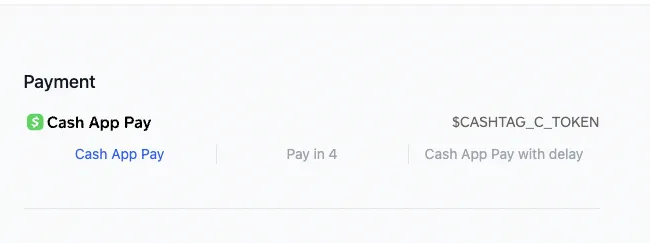 Cashtag token